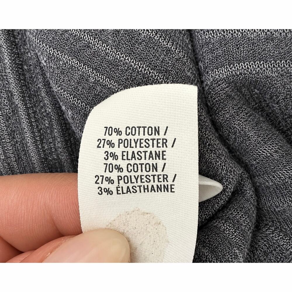 Aerie Y2K Velour Hoodie Small Charcoal Ribbed Oversized Cozy Lounge - Picture 6 of 9